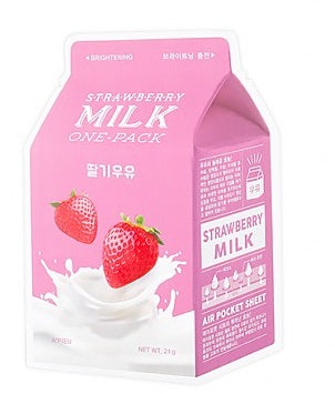 A'PIEU Strawberry Milk One Pack Facemask