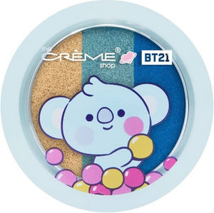 THE CREME SHOP BT21 Baby KOYA Blueberry Bon Bon Shimery Shadow Trio