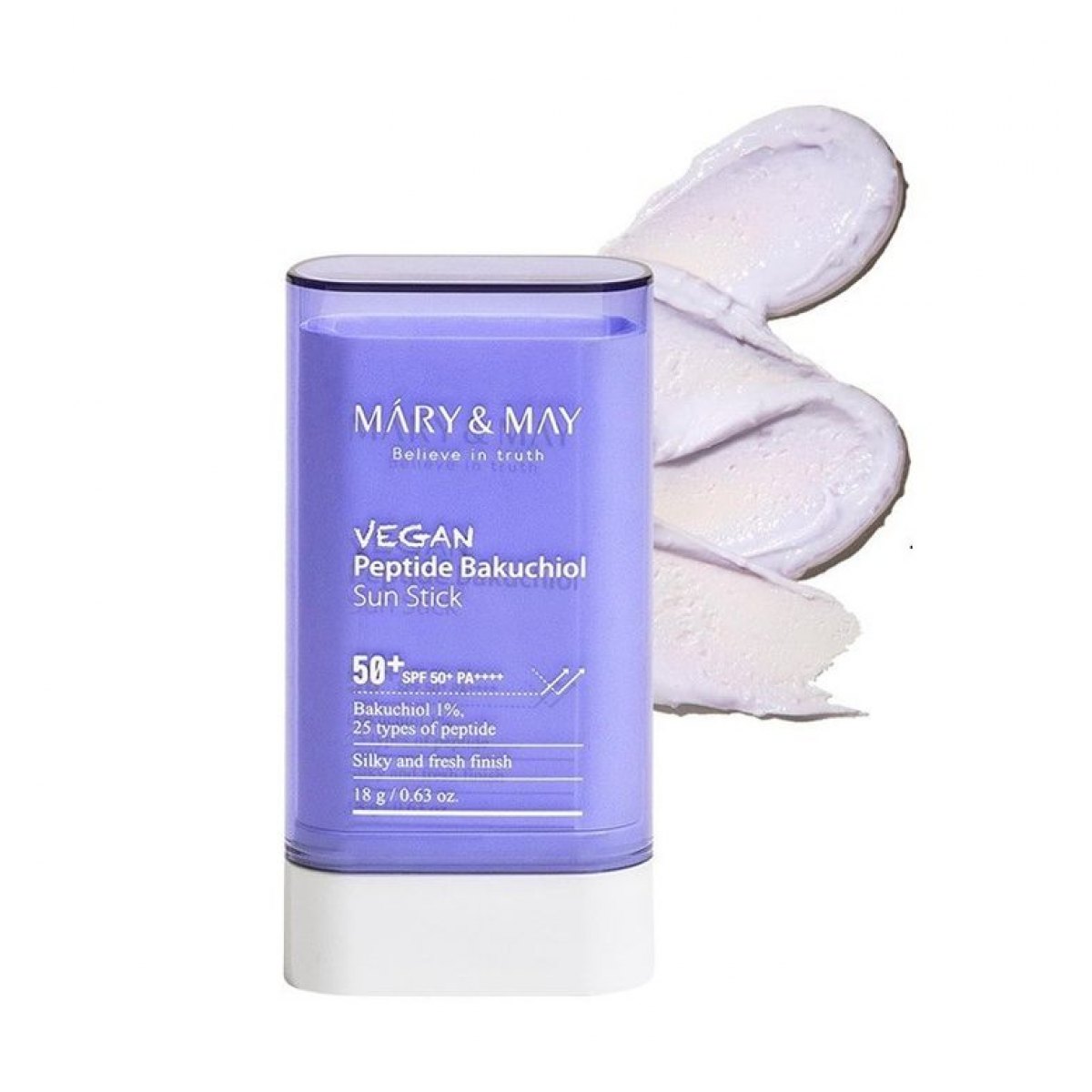 MÁRY & MAY Vegan Peptide Bakuchiol Sun Stick 18g.