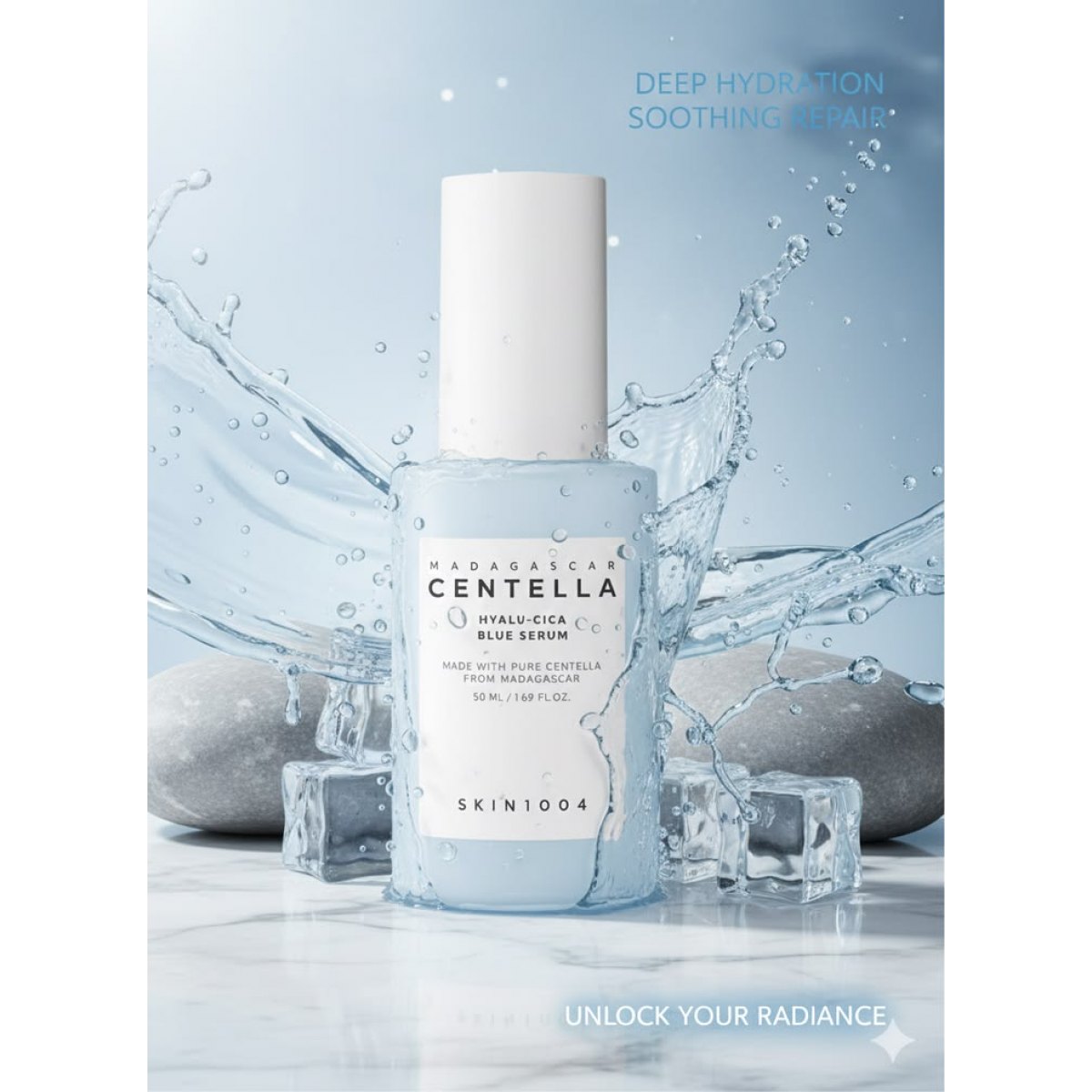 SKIN1004 Madagascar Centella Hyalu-Cica Blue Serum 75m